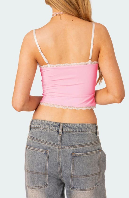 EDIKTED EDIKTED ALARA LACE TRIM CROP CAMISOLE
