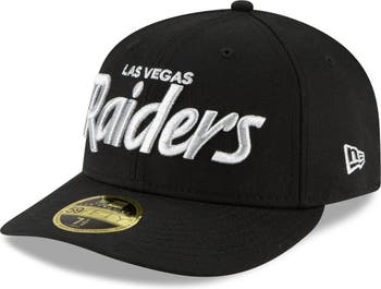 Men's New Era Black Las Vegas Raiders Omaha Script Low Profile