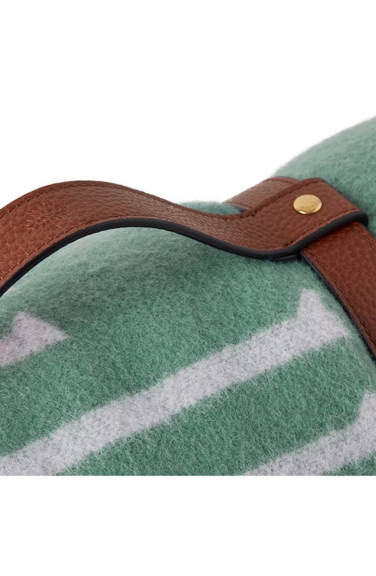 Shop Mulberry Wool Throw Blanket In Cambridge Green