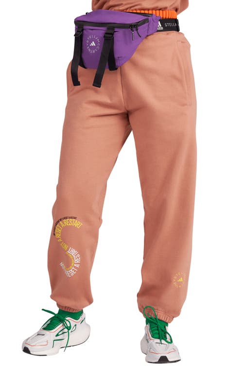 adidas by Stella McCartney Sportswear Organic Cotton Sweatpants in Faded Ambient Blush