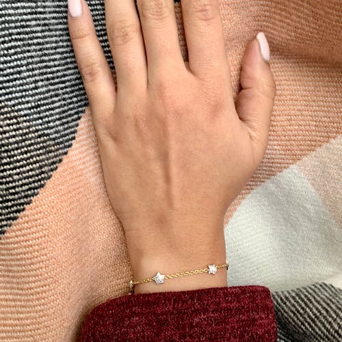 Luvmyjewelry Starkissed Diamond Bracelet In 14k Yellow Gold Vermeil On Sterling Silver In 14kt Gold Vermeil On Sterling