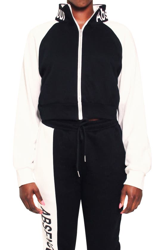 Absence Of Colour Tia Logo Collar Track Jacket In Black
