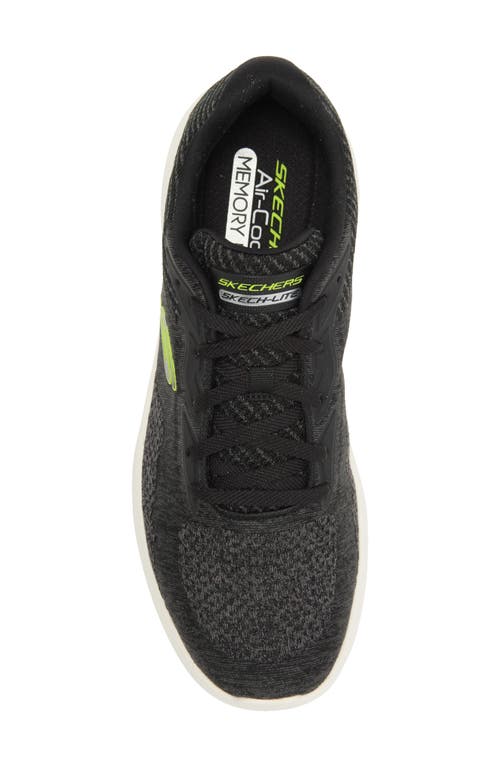 Shop Skechers Skech-lite Pro-faregrove Sneaker In Black/lime