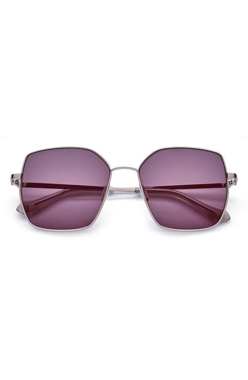 Gemma Styles Goodbye Stranger 56mm Geometric Sunglasses in Thunder