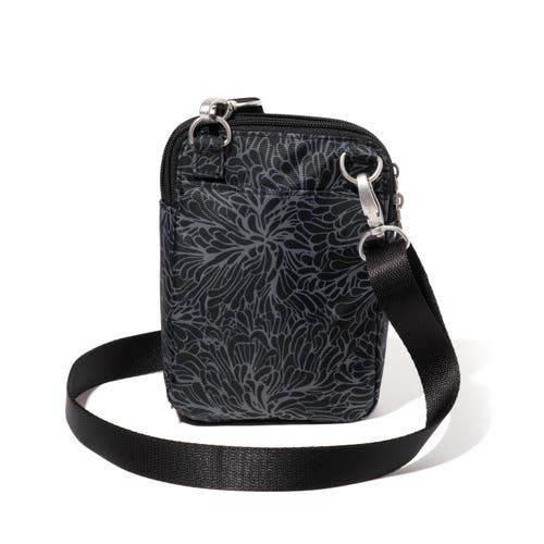 Baggallini Modern Take Two Rfid Crossbody Bag In Midnight Blossom