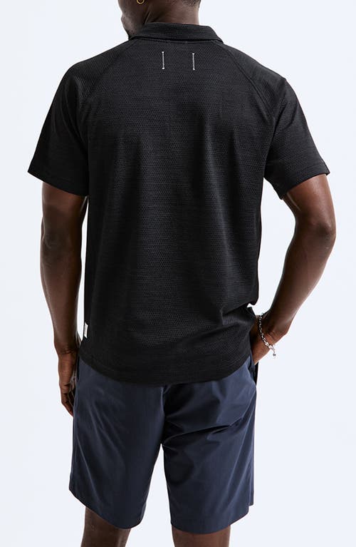 Shop Reigning Champ Solotex® Mesh Tiebreak Performance Polo In Black