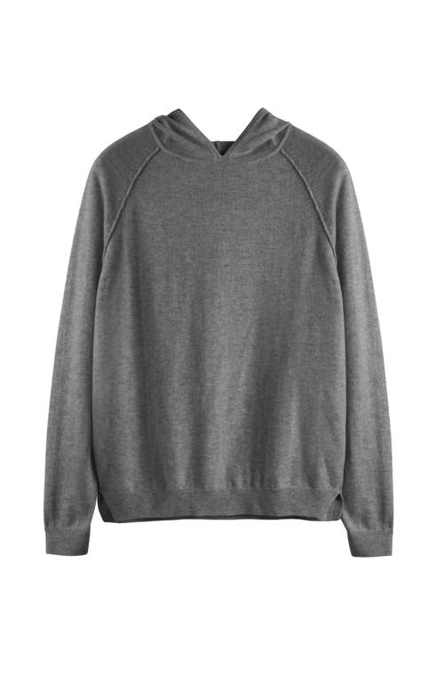 Chinti & Parker Wool Cashmere Luxe Lounge Boxy Hoodie For Women In Grey