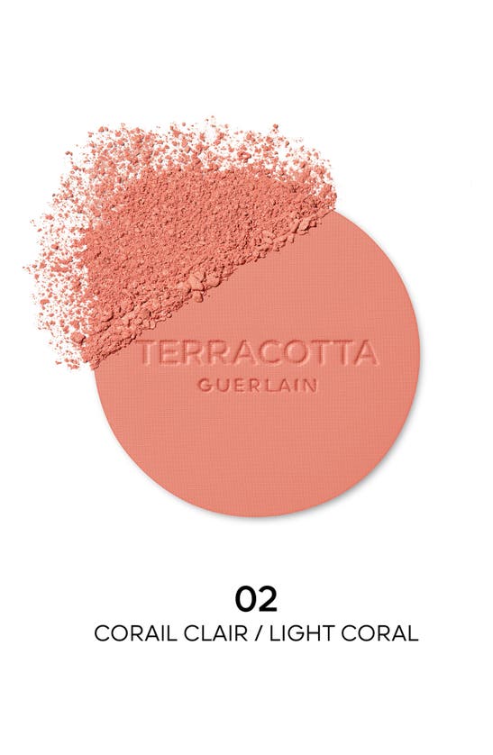 Shop Guerlain Terracotta Powder Blush In 02 Light Coral