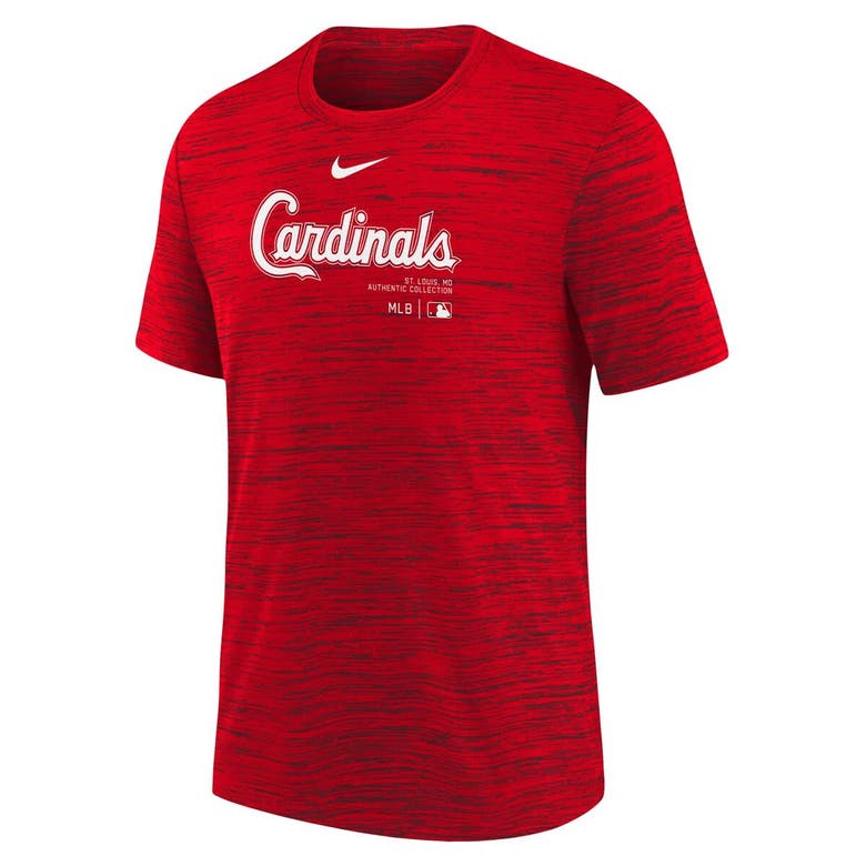 Shop Nike Youth  Red St. Louis Cardinals Authentic Collection Practice Performance T-shirt