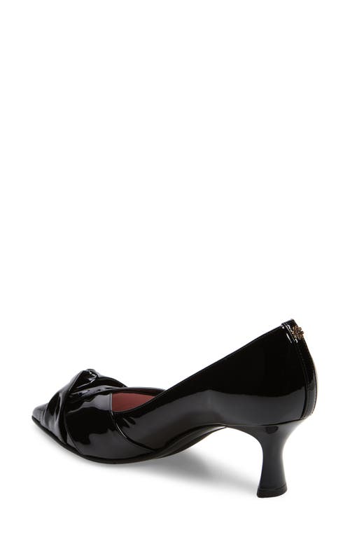 Naot Harlow Pointed Toe Pump In Black Classic Patent