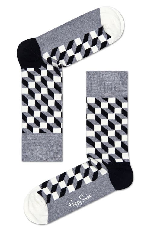 Filled Optic Socks in Grey