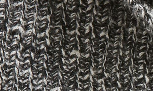 Vince Marl Shaker Stitch Wool & Cashmere Scarf In Black/cream