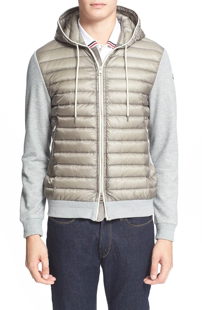 Moncler Quilted Down Fill Zip Hoodie | Nordstrom