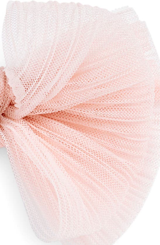 Shop Baby Bling Tulle Fab Bow Headband In Pleated Rose Quartz