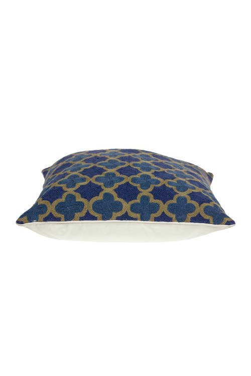 Parkland Collection Calix Blue Throw Pillow In Blue