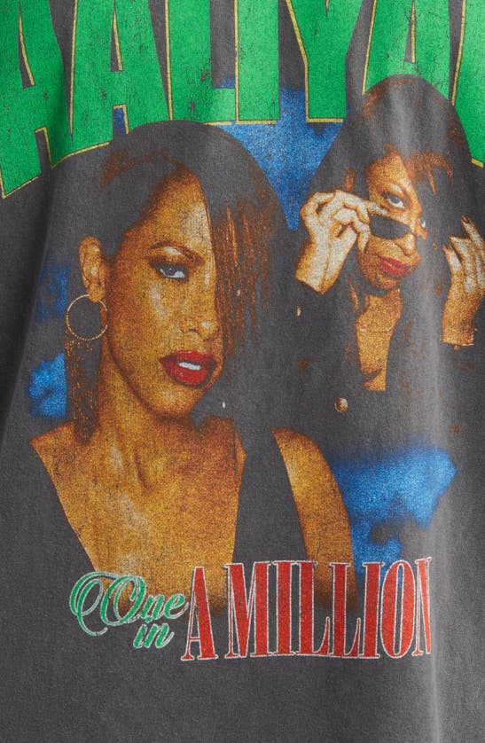 Shop Merch Traffic Aaliyah One In Black Pigment Wash