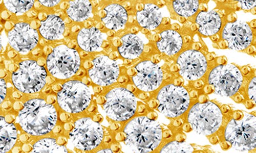 Sterling Forever Viola Cz Statement Stud Earrings In Gold
