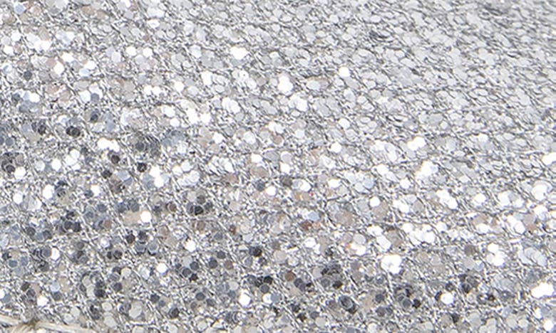 Shop Reaction Kenneth Cole Luna Glitter Espadrille Sandal In Silver Mesh