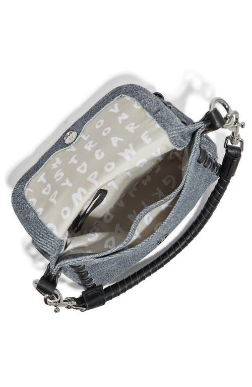 Aimee Kestenberg Mini Zen Leather Crossbody Bag In Denim Leather