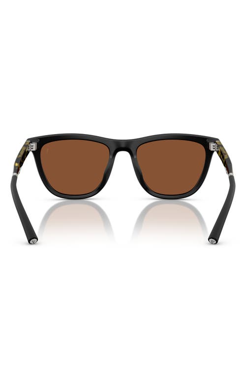Oliver Peoples 51mm Polarized Pillow Sunglasses In Black Brown