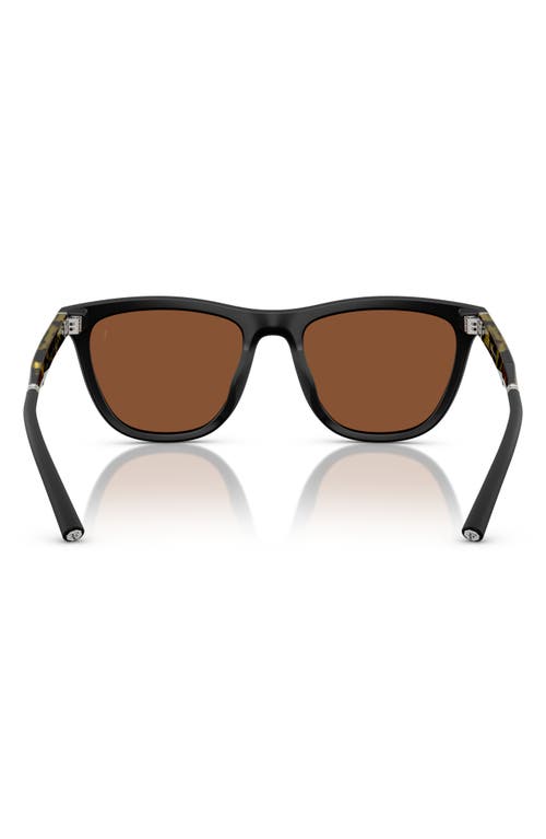 Shop Oliver Peoples 51mm Polarized Pillow Sunglasses In Black Brown