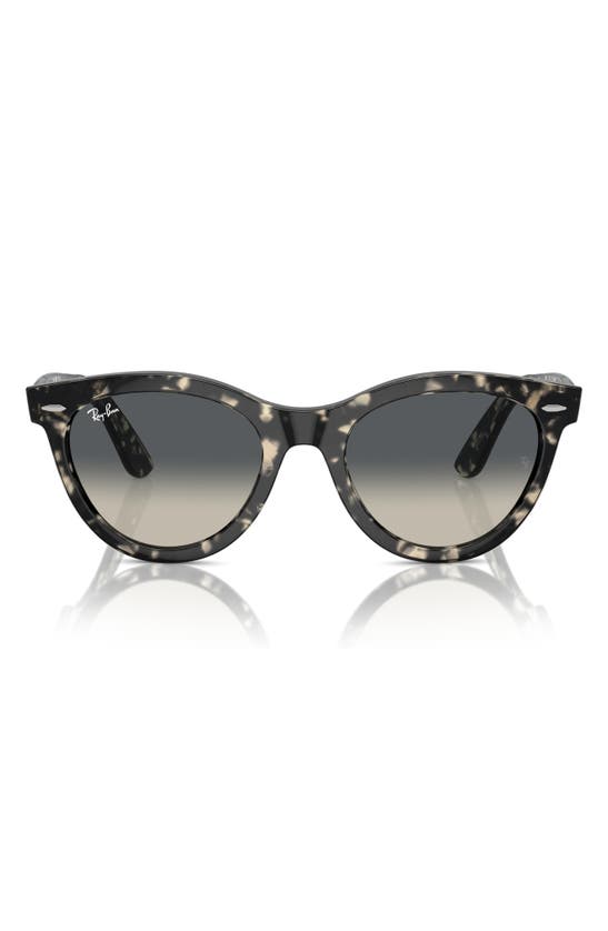 Shop Ray Ban Ray-ban Wayfarer Way 54mm Gradient Oval Sunglasses In Gunmetal Tort