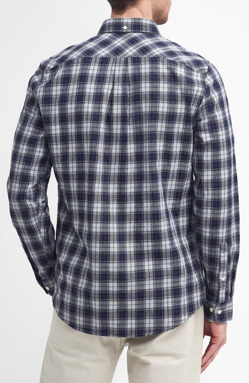 Shop Barbour Lanark Button-down Shirt In Blue Granite