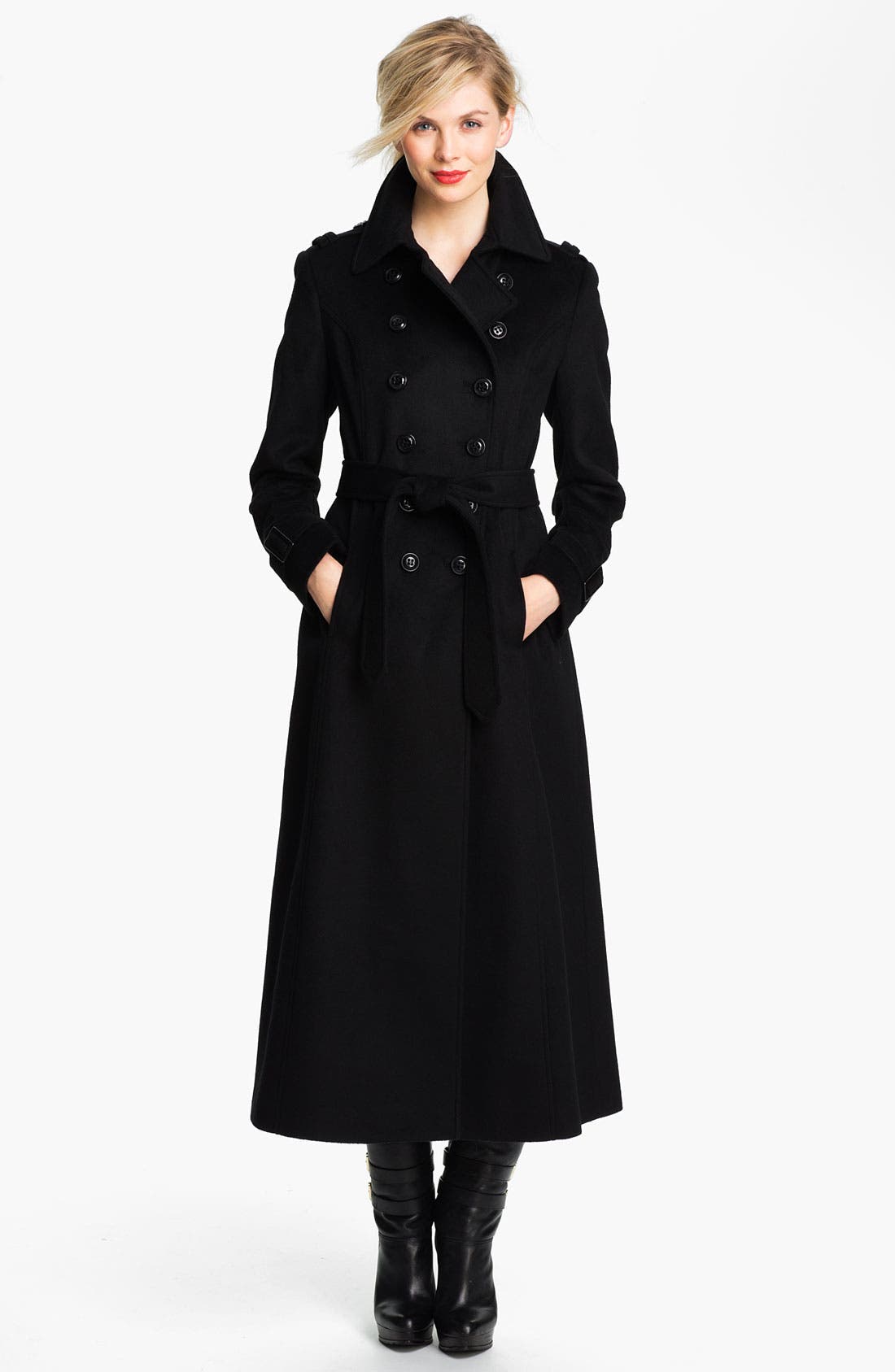 DKNY Double Breasted Maxi Coat Nordstrom