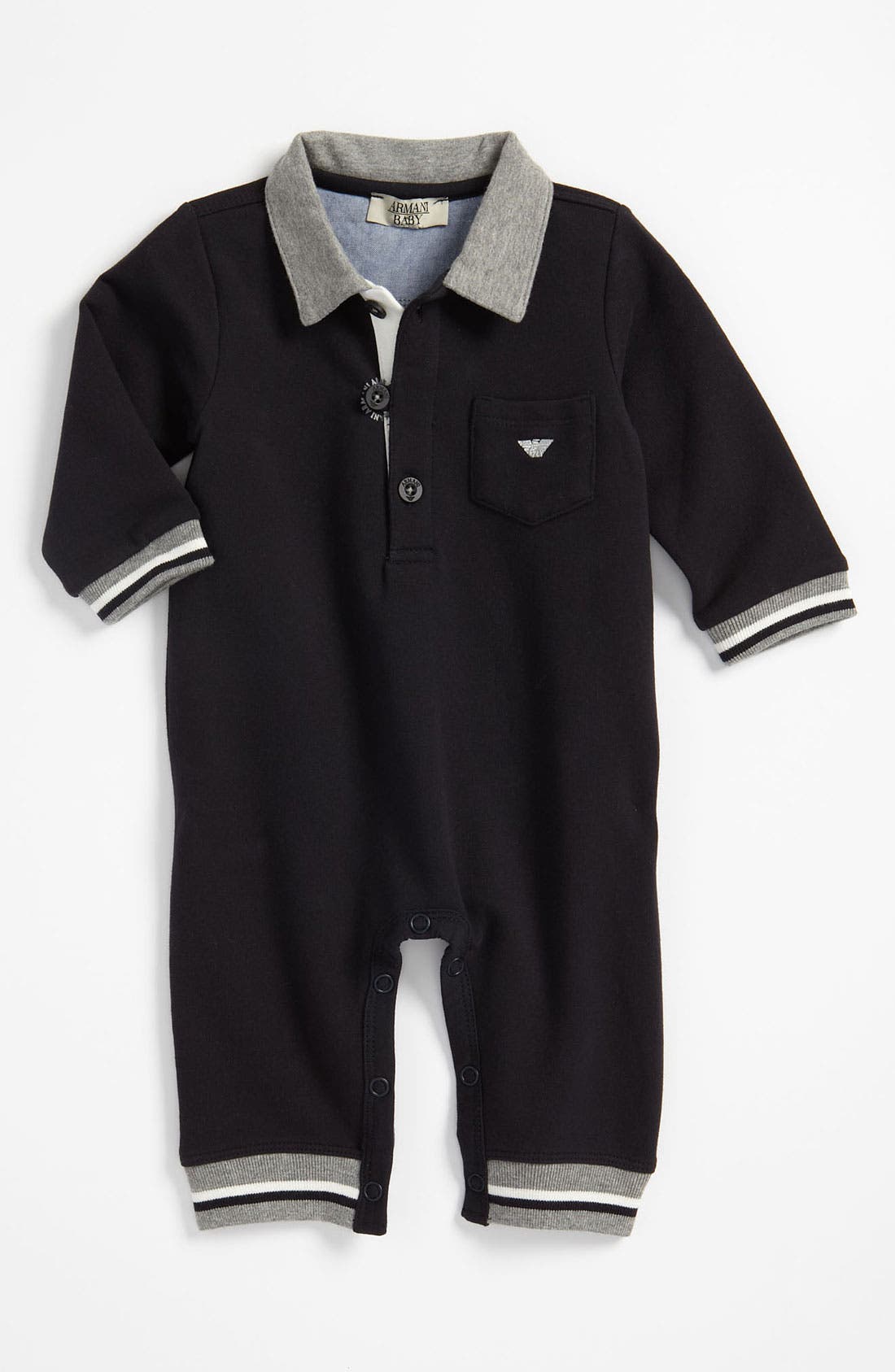 Armani Junior Romper (Infant) Nordstrom