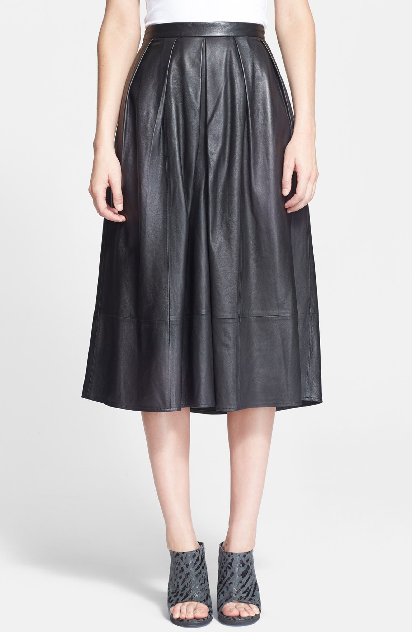 Tibi Leather Skirt | Nordstrom