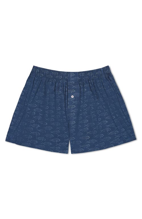DRUTHERS NYC DRUTHERS NYC ORGANIC COTTON SCHOOL OF FISH BOXER SHORT