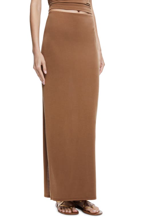 Shop Alice And Olivia Alice + Olivia Agatha Maxi Skirt In Camel