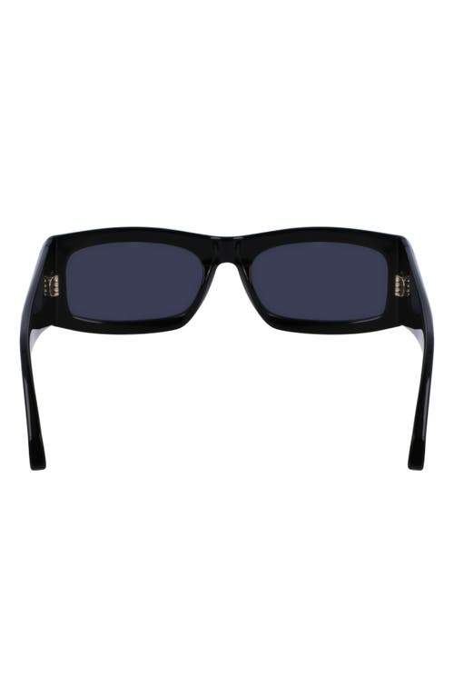 Shop Ferragamo Classic Logo 57mm Square Sunglasses In Black