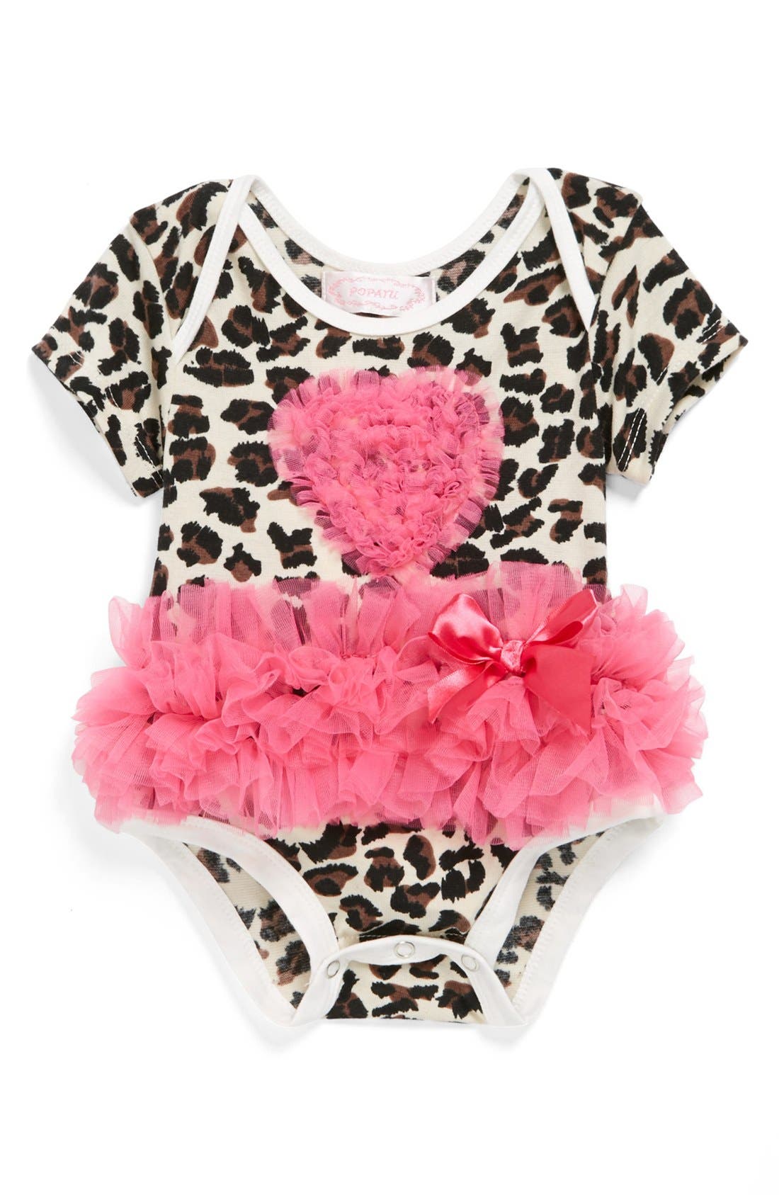 Popatu Leopard Print Tutu Bodysuit (Baby Girls) Nordstrom