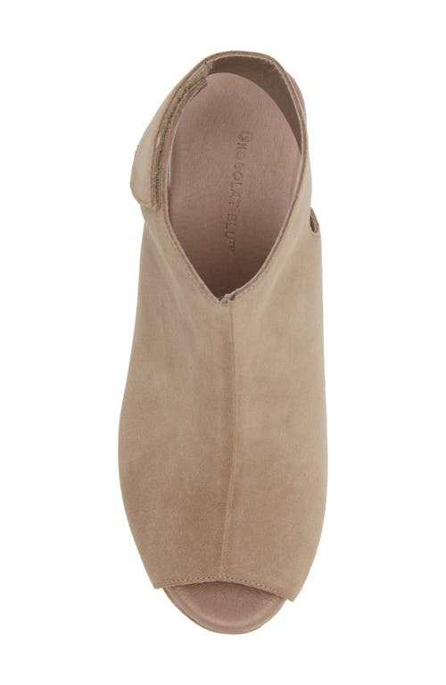 Chocolat Blu Gabby Block Heel Sandal In Taupe Suede