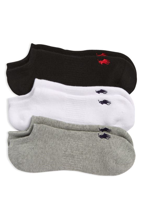 POLO RALPH LAUREN FULL CUSHION 3-PACK LOW CUT SOCKS,827365PK