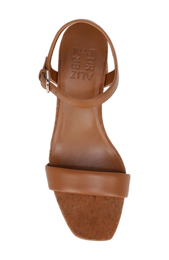 Naturalizer Izzy Ankle Strap Sandal In English Tea Leather