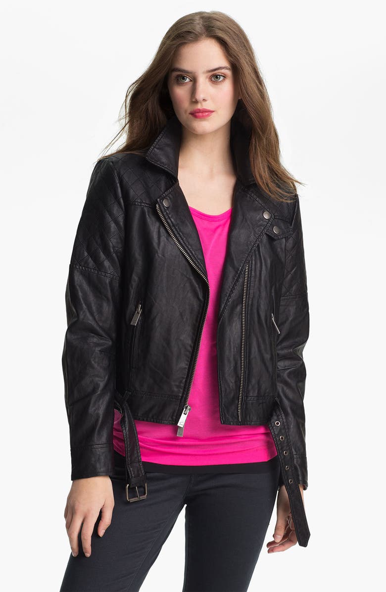 Two By Vince Camuto Faux Leather Moto Jacket Nordstrom
