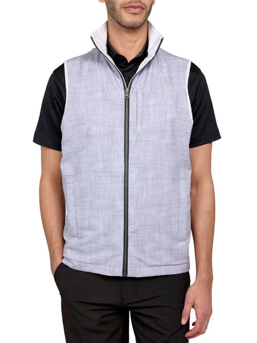 Shop Construct Con.struct Wavy Print Performance Reversible Vest In Grey