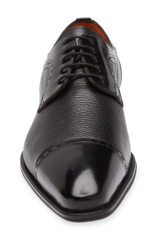 Mezlan Whipstith Cap Toe Derby In Black