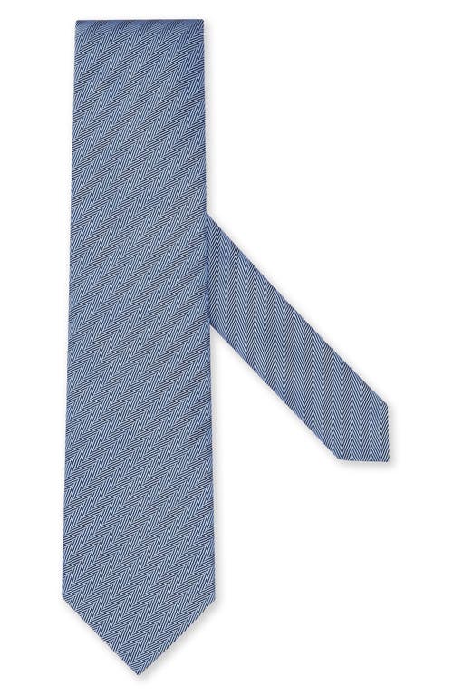Brera Jacquard Stripe Silk Tie in Light Blue