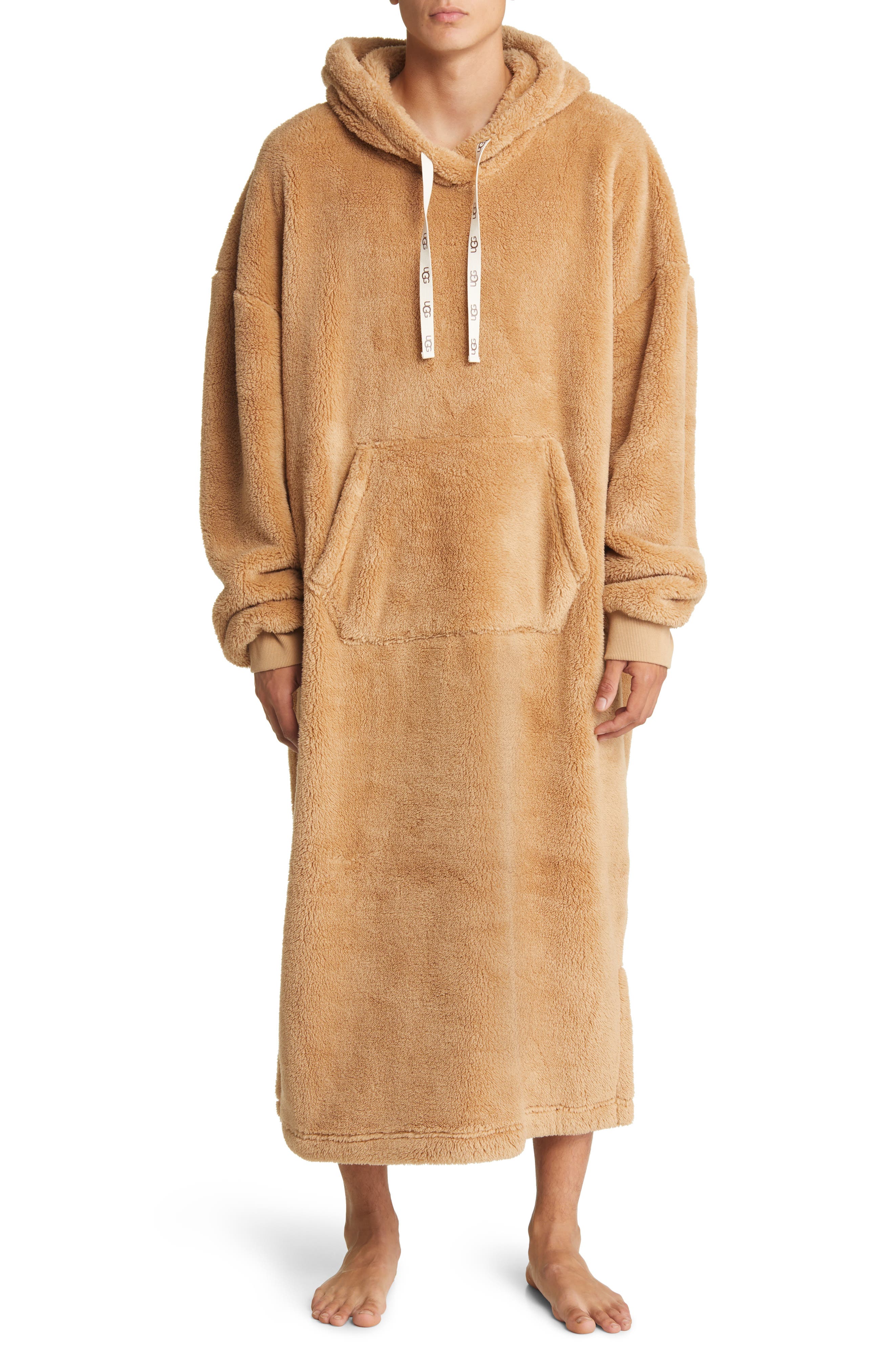 UGG® Men's Winston Fleece Pullover Hoodie Robe | Nordstrom