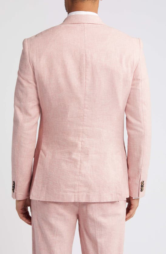 Shop Ted Baker Damaskj Slim Fit Linen & Cotton Sport Coat In Light Pink