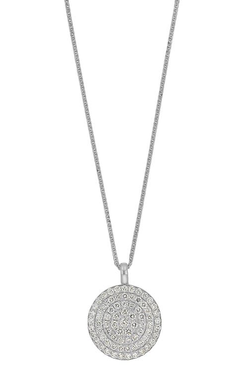 Bony Levy Bardot Diamond Disc Pendant Necklace In 18k White Gold