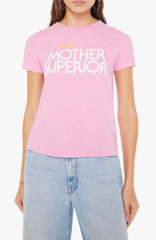 Mother The Lil Sinful Graphic Tee In Pink