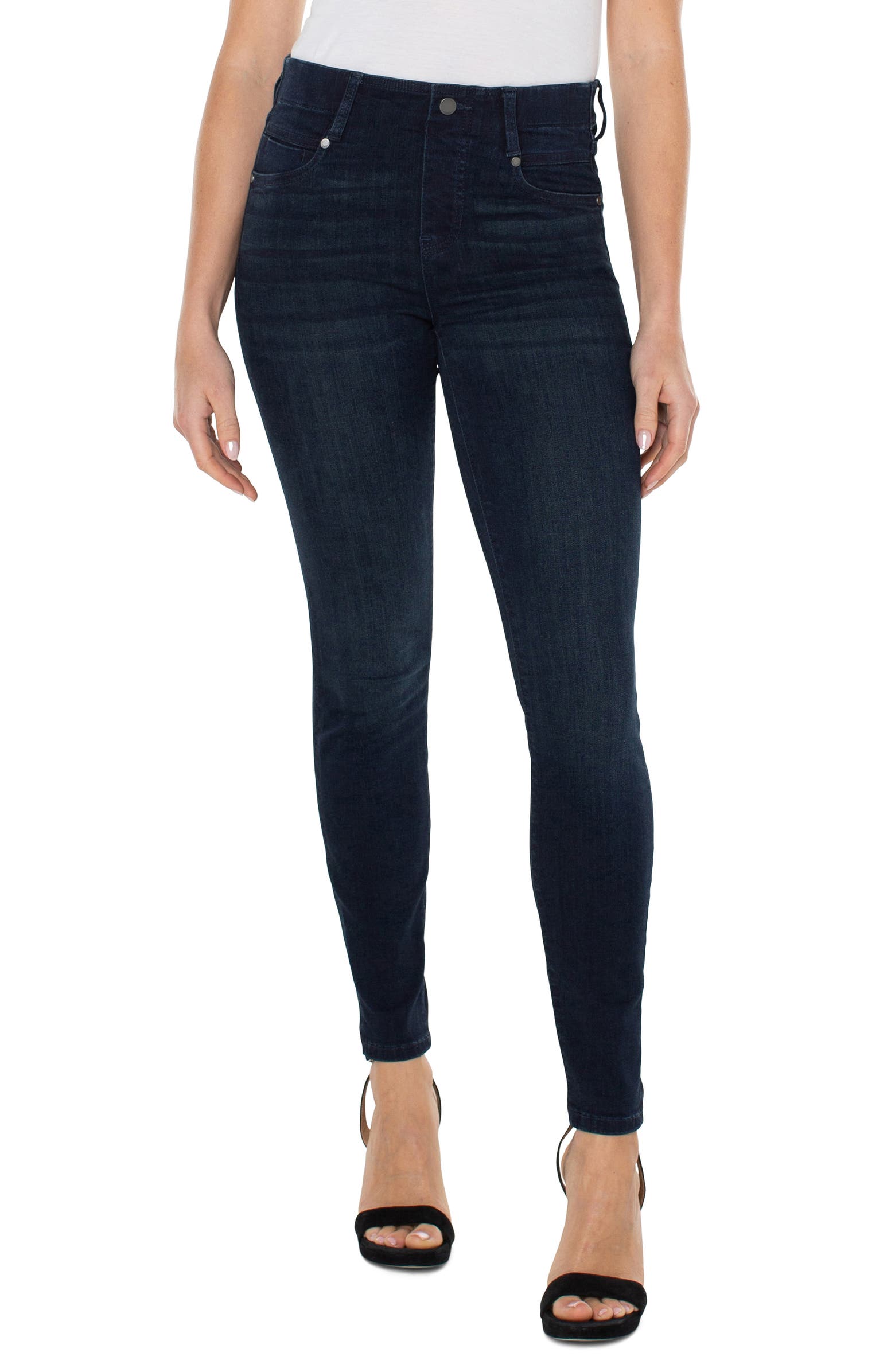 Liverpool Los Angeles Gia Glider Pull-On High Waist Skinny Jeans ...