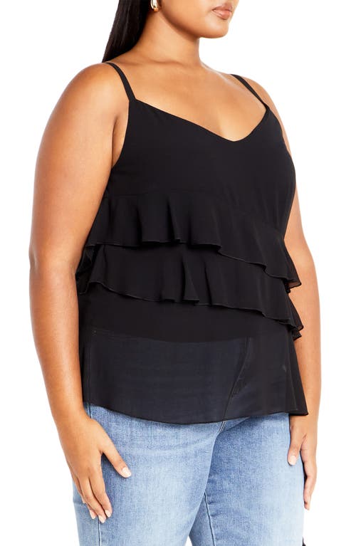 City Chic Lovers Lane Camisole In Black