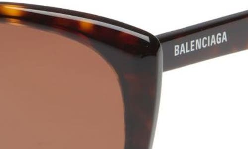 Balenciaga 57mm Square Sunglasses In Havana Havana Brown