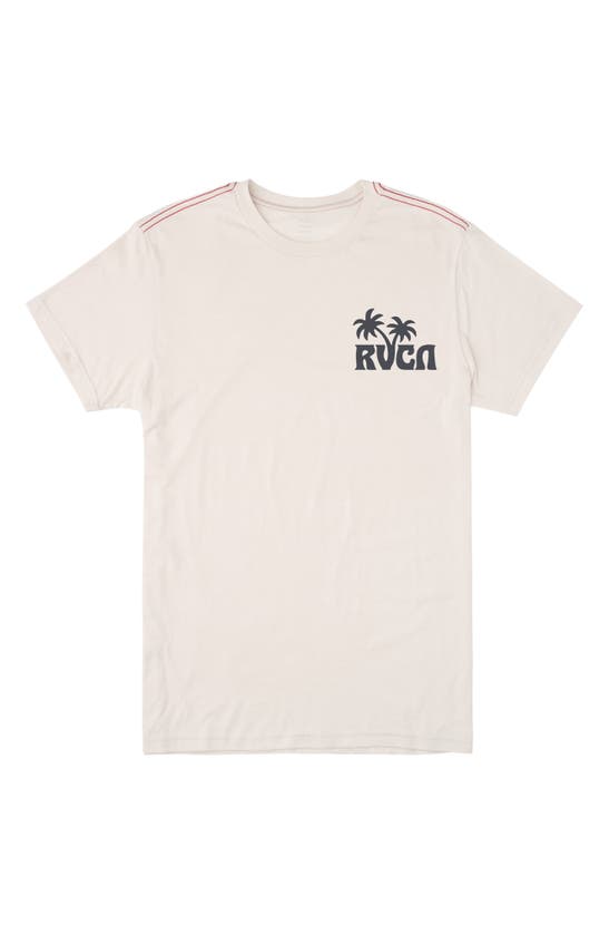 Rvca Kids' Sundowner Graphic T-shirt In Antique White