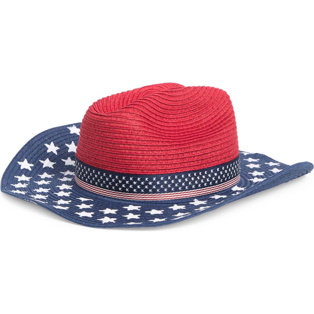 Shop Collection Xiix Americana Cowboy Hat In Blue Multi